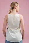 Cat Graphic Tank Cream