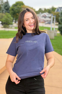 Midwest Lady Embroidered - Navy