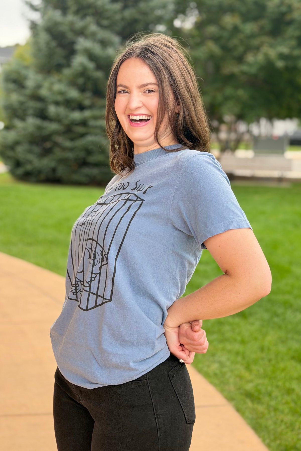 Got Too Silly Goose T-Shirt - Blue Jean