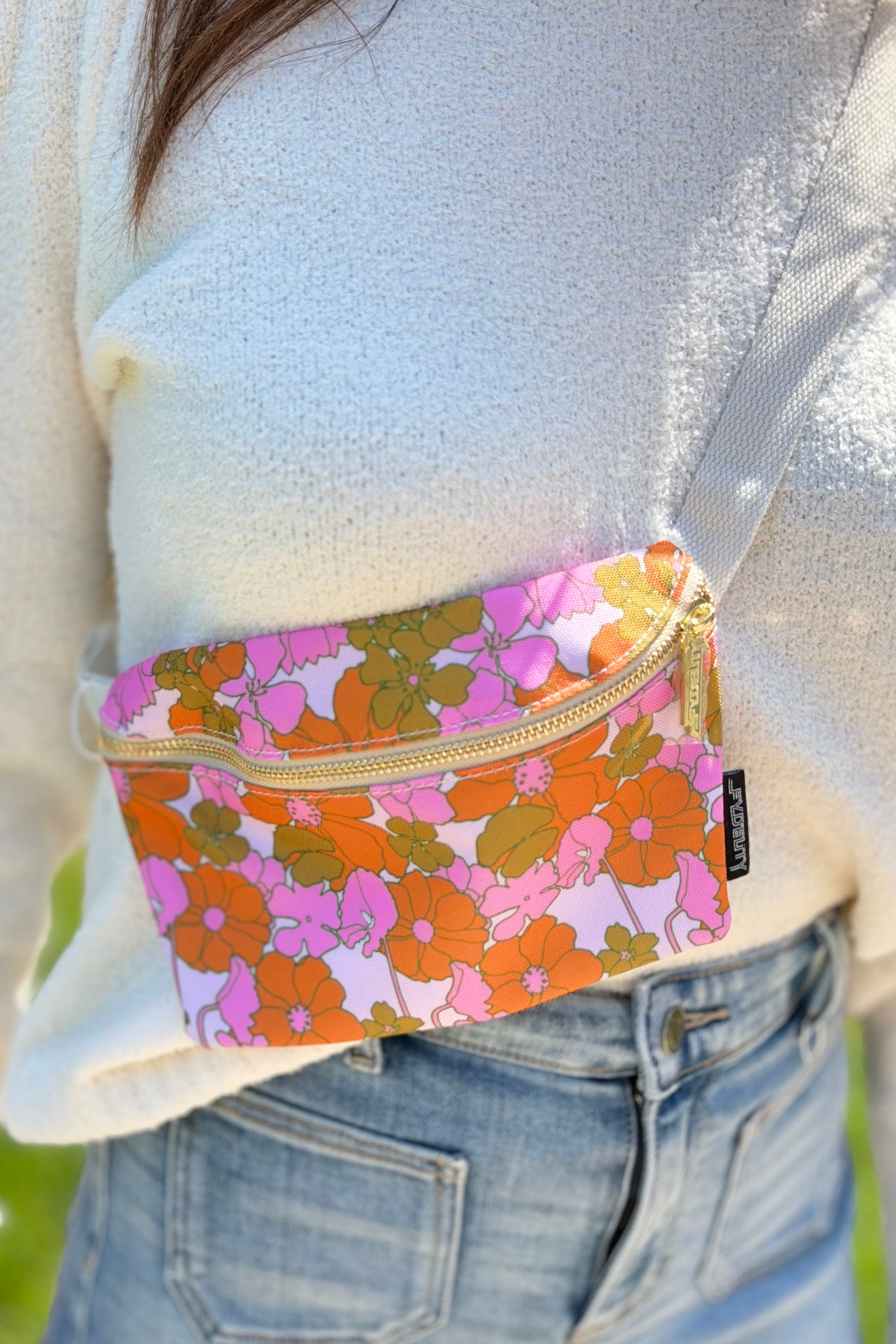 Fanny Pack / Sling Bag - Floral Red