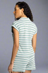 Terry Cloth Wrap Front Skort Green
