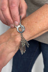 Tubular Fringe Bracelet Silver