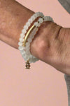 Beaded Wrap Bracelets White