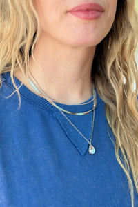 Stacked Style Necklace - Silver