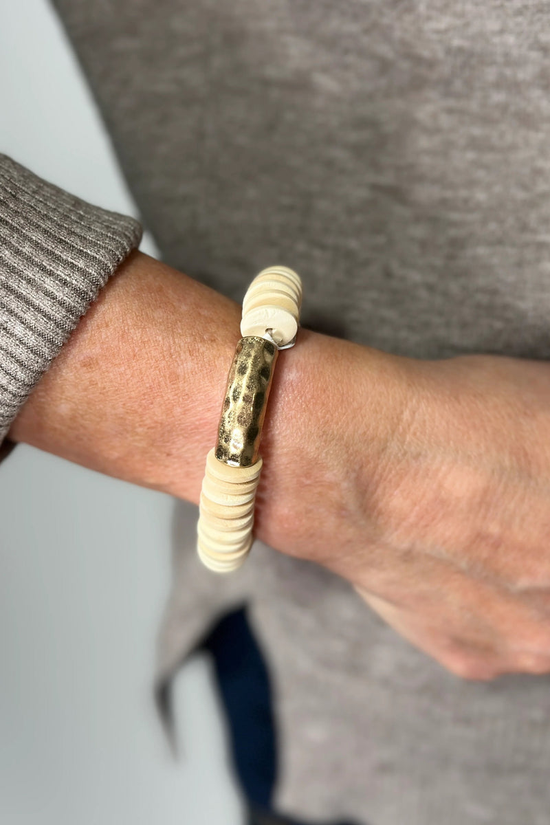 Gold Wooden Bracelet