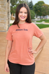 Midwest Lady Embroidered - Terracotta
