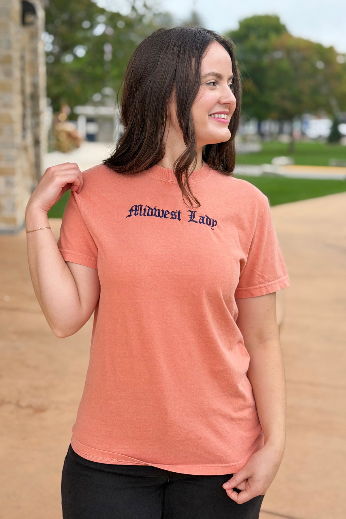 Midwest Lady Embroidered - Terracotta