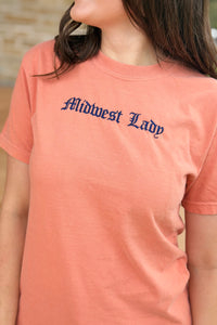 Midwest Lady Embroidered - Terracotta