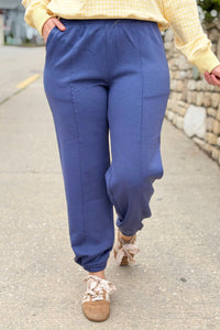 Scuba Joggers With Pockets - Indigo