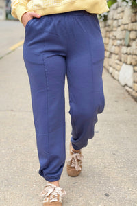 Scuba Joggers With Pockets - Indigo