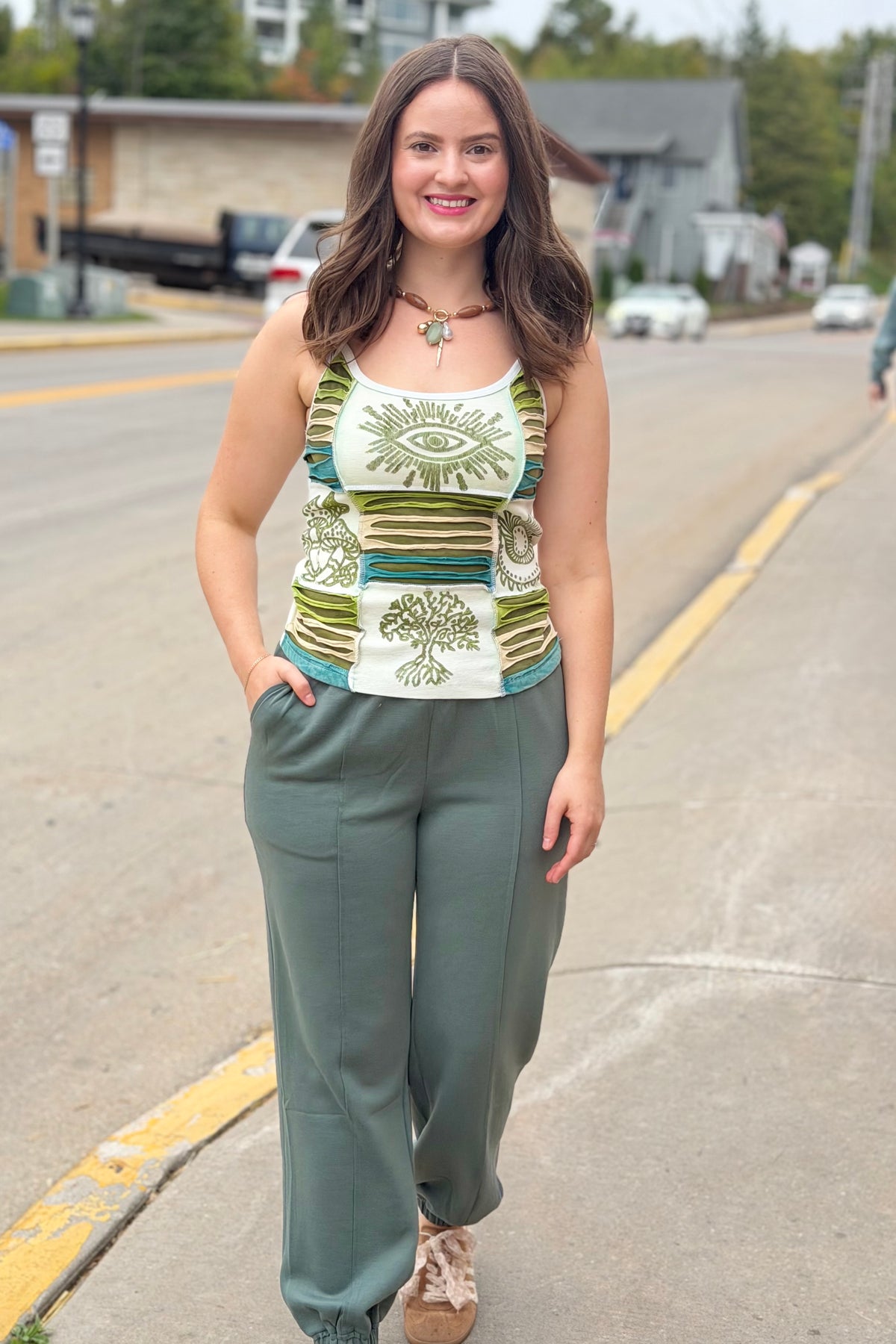 Scuba Joggers With Pockets - Forest