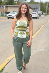 Scuba Joggers With Pockets - Forest