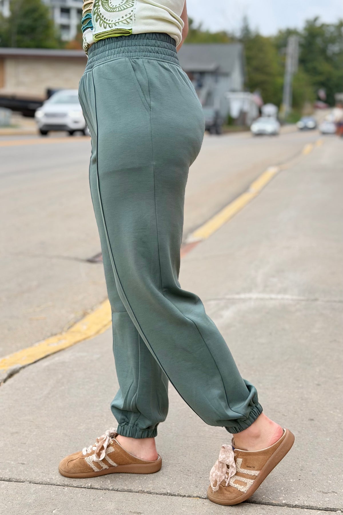 Scuba Joggers With Pockets - Forest