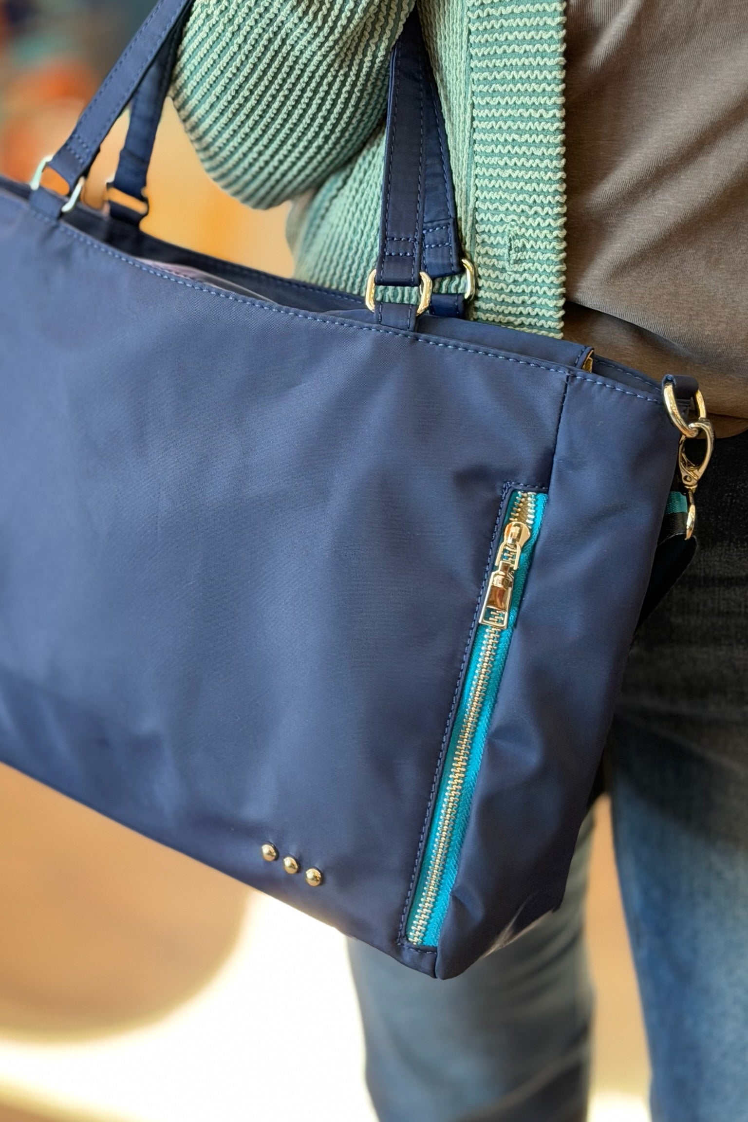 Nina Nylon Organizer Tote Bag