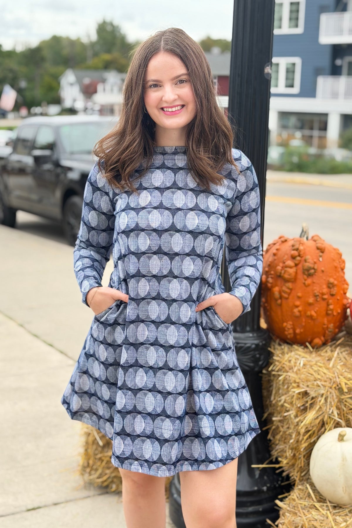 Geometric Modern Tunic Dress