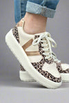 Ivy Platform Sneakers - Rose Gold Leopard