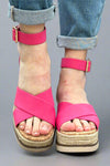 Fabian Wedge Sandal - Pink