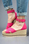 Fabian Wedge Sandal - Pink