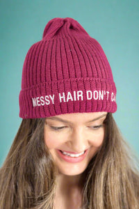 Messy Hair Don't Care Beanie