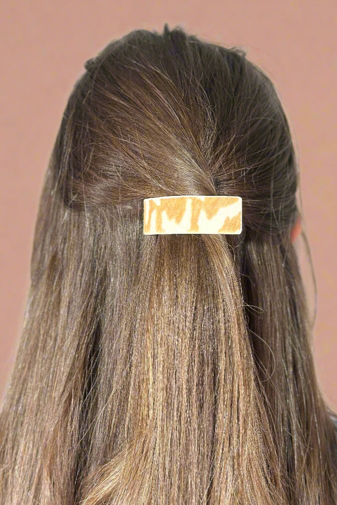Leather Animal Hair Clip