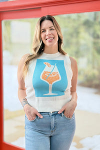 Summer Vibe Cocktail Sweater Vest