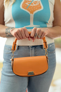Nylah Crossbody w/ Woven Strap - Sherbet
