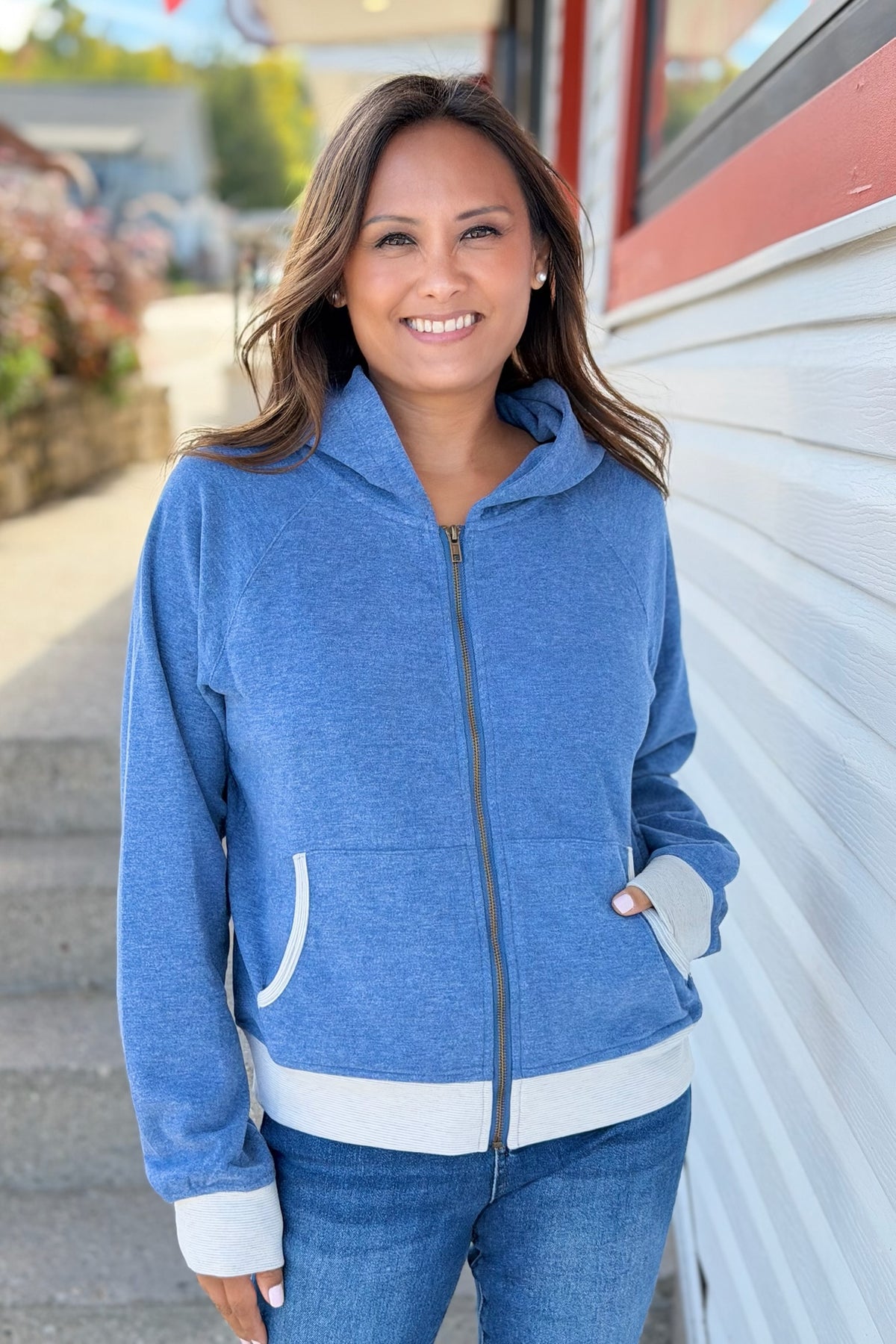 Dreamplush Fleece Zip-Up Jacket - Denim