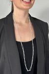 Paperclip Chain Necklace White