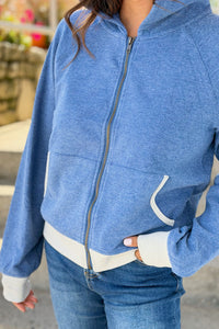 Dreamplush Fleece Zip-Up Jacket - Denim