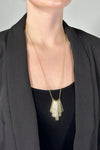 Bar Fringe Charm Necklace - Gold