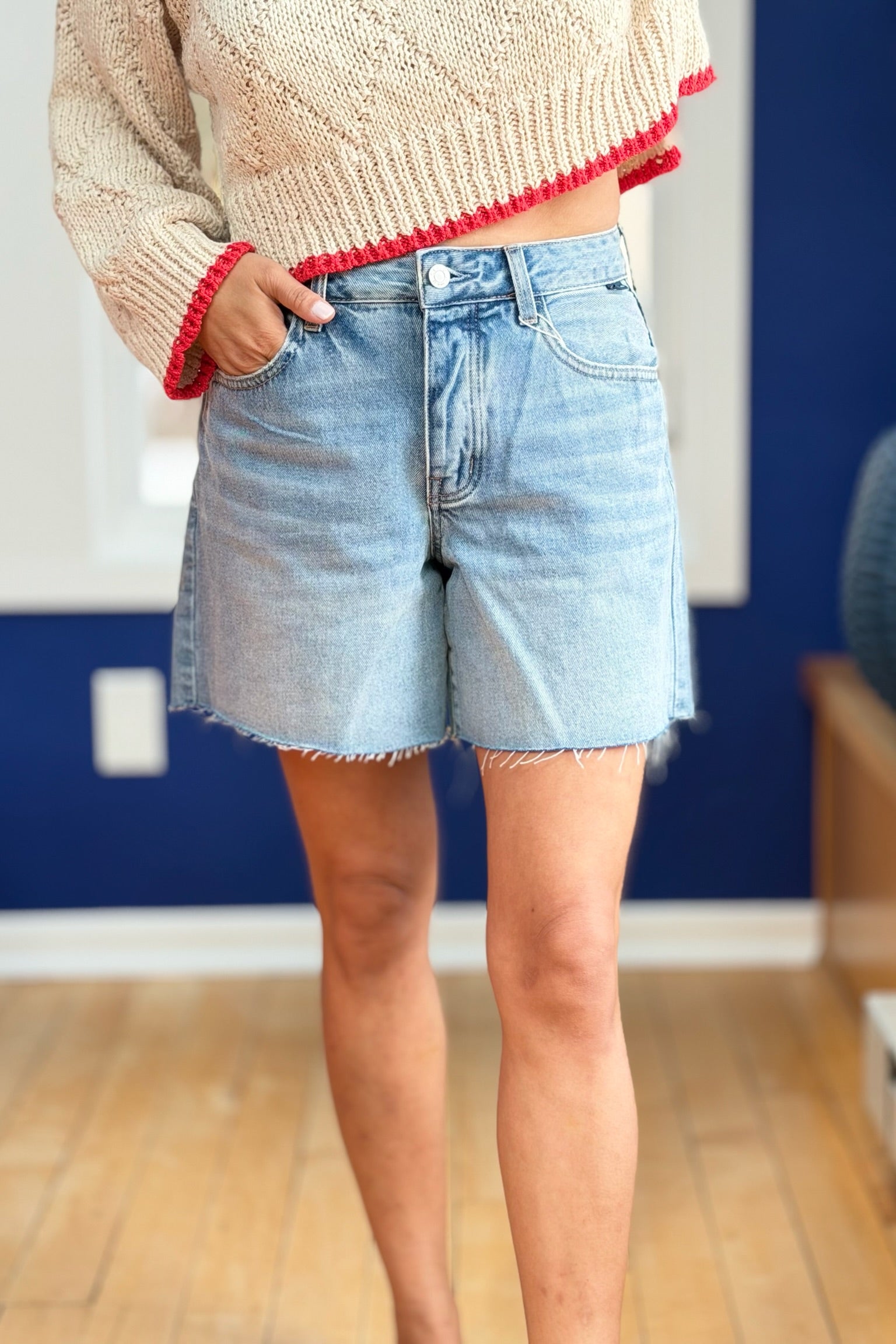 High Rise Mid-Thigh Shorts