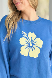Hibiscus Crew Neck Sweater