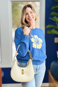 Hibiscus Crew Neck Sweater