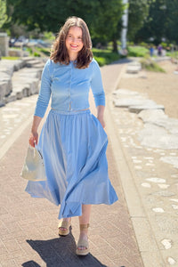 Button Down Cardigan - Seabreeze