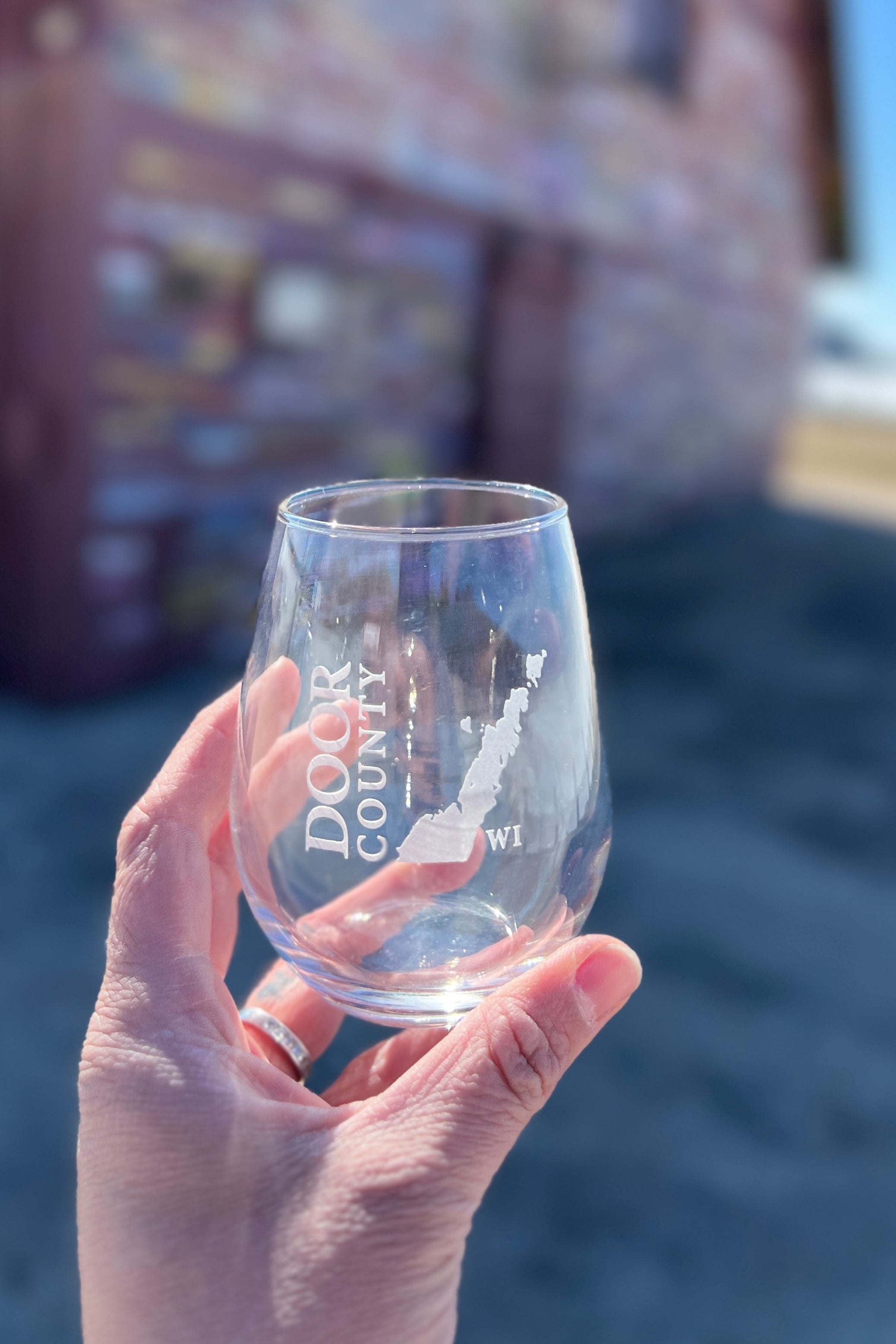 Door County Wine Glass