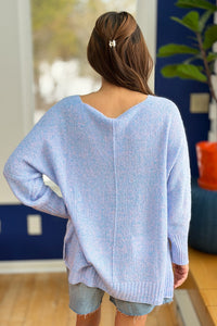 Lightweight Loose Fit Sweater - Periwinkle