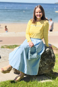 On Vacation Striped Long Sleeve Top