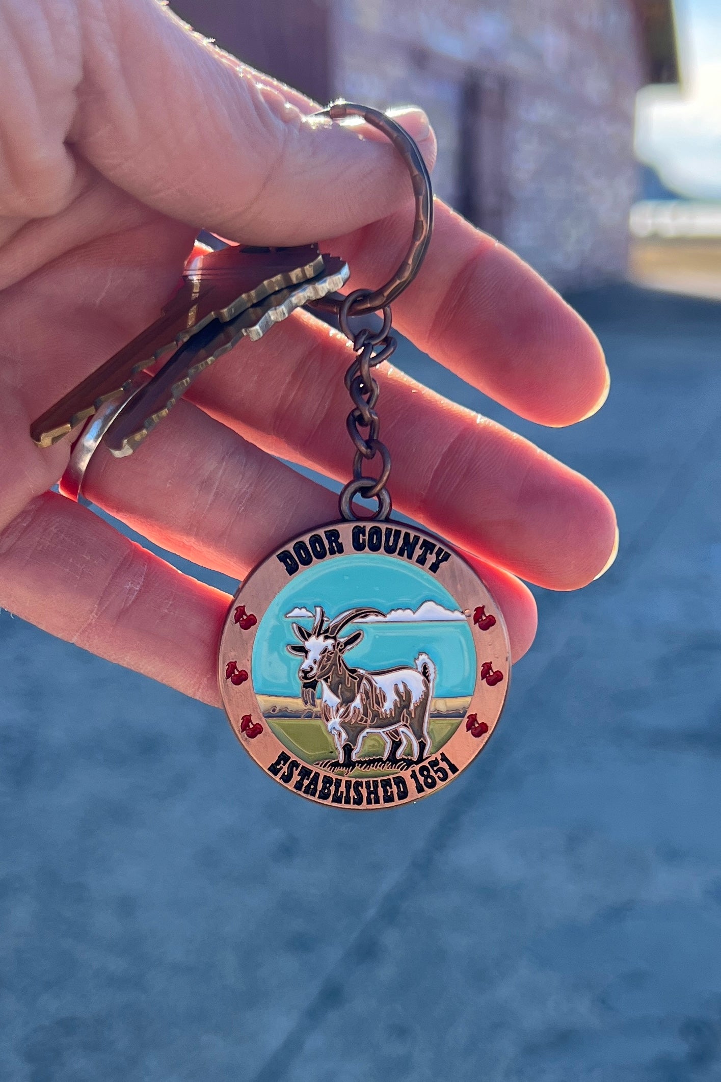DC Goat Keychain
