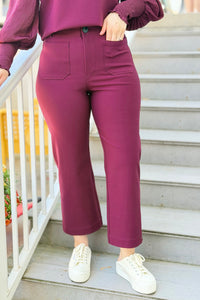 Super Stretch Dress Pants - Wine