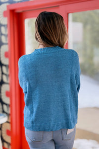 Lightweight Button Up Cardigan - Coastal