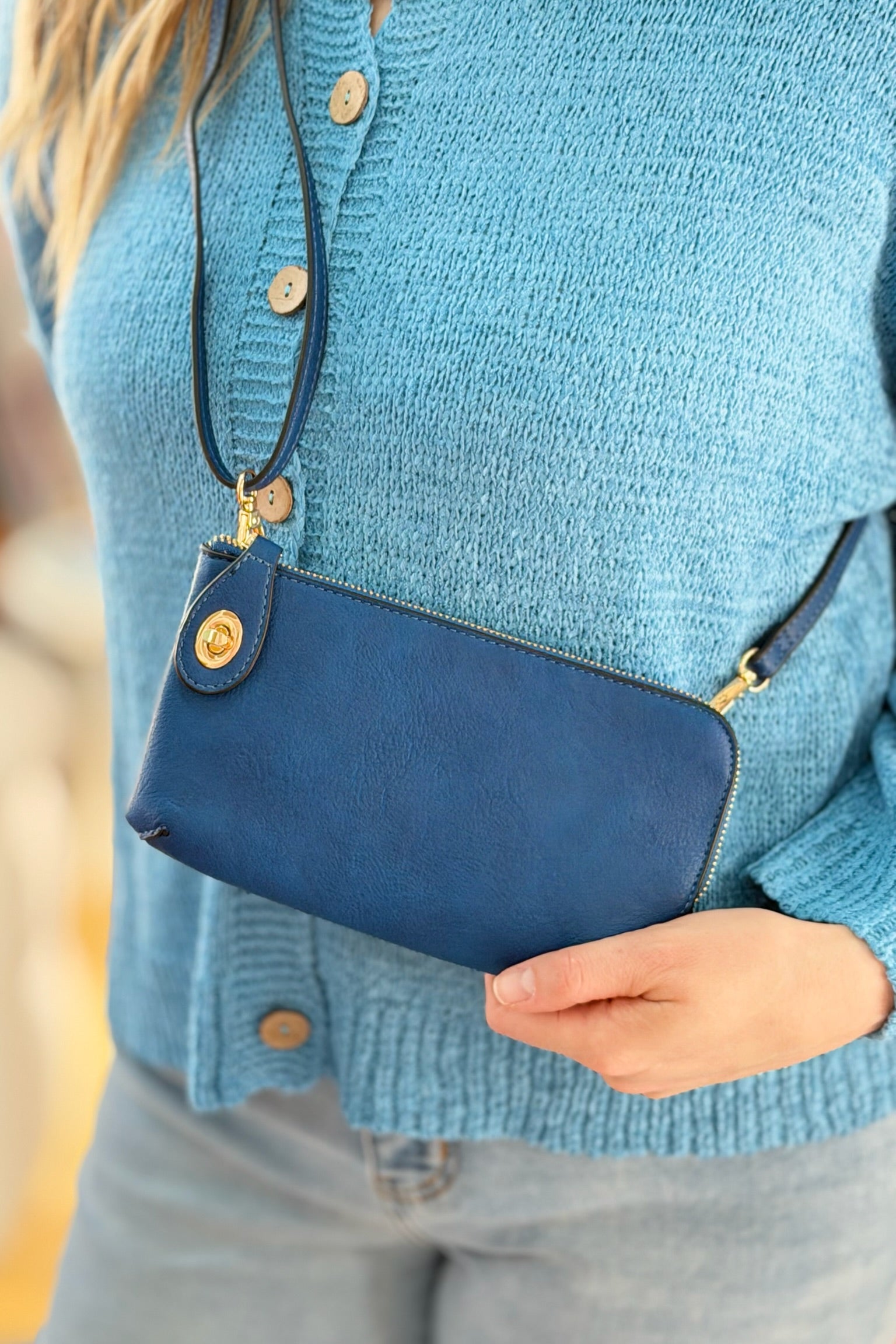 Kendall Crossbody/Wristlet - Royal Blue