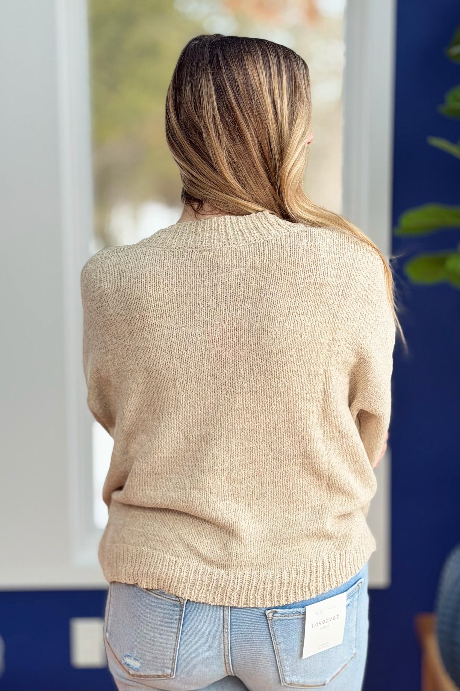 Lightweight Button Up Cardigan - Ecru
