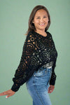 Crosa Vintage Knit Sweater - Black