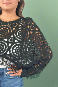 Crosa Vintage Knit Sweater - Black