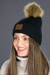 Heather Beanie With Pom