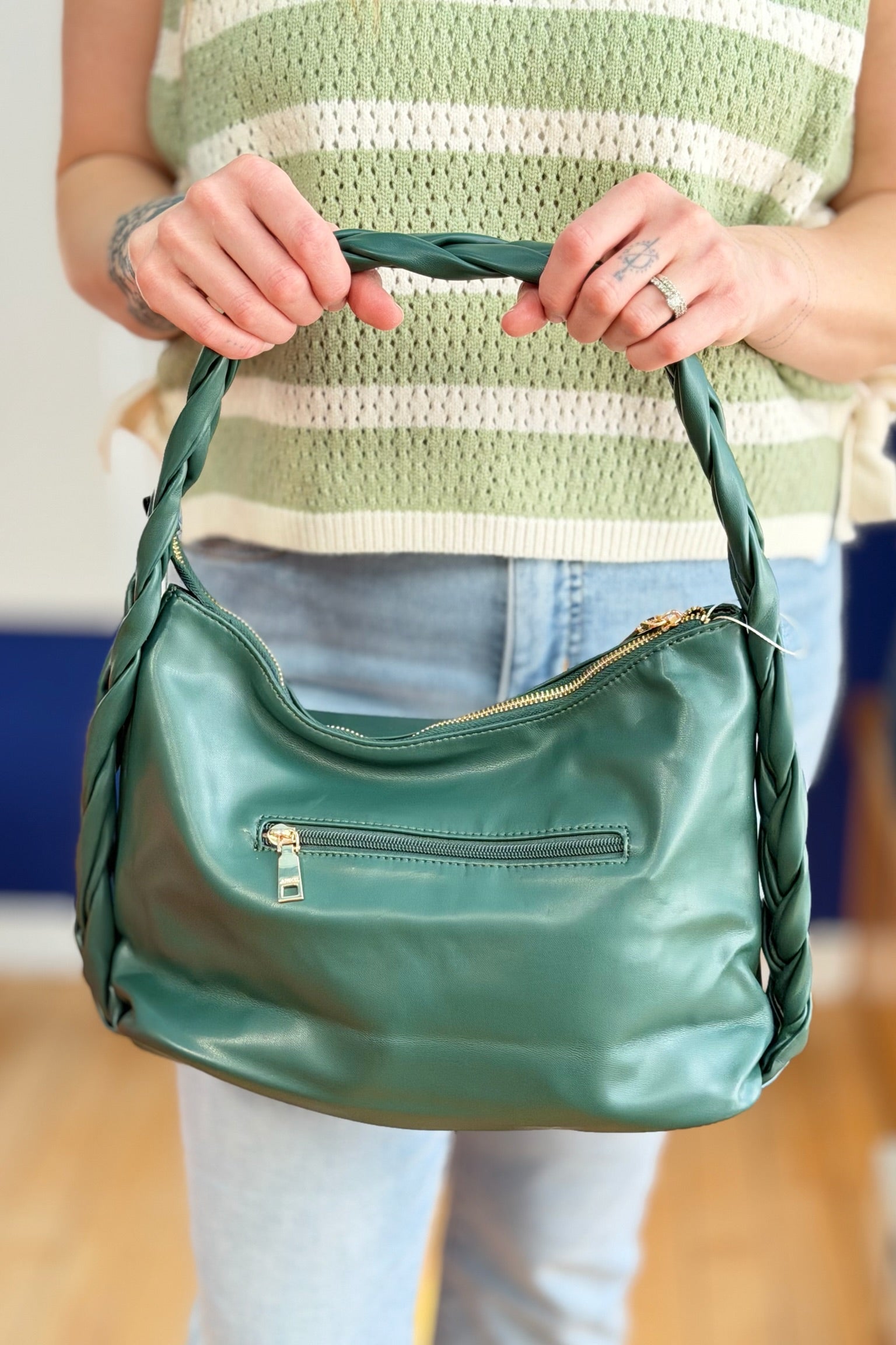 Delilah Knotted Detail - Hunter Green