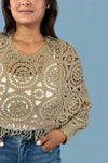 Crosa Vintage Knit Sweater - Khaki