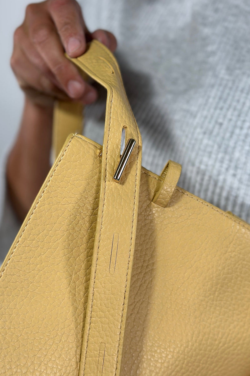 Shoulder Bag w/Cosmetic Pouch - Yellow