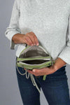 Three Zip Crossbody / Clutch - Avocado