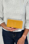 Leather Card Holder Wallet - Yellow